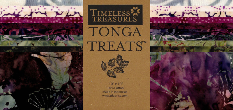 10in Squares Tonga Batik Chateau, 42pcs/bundle