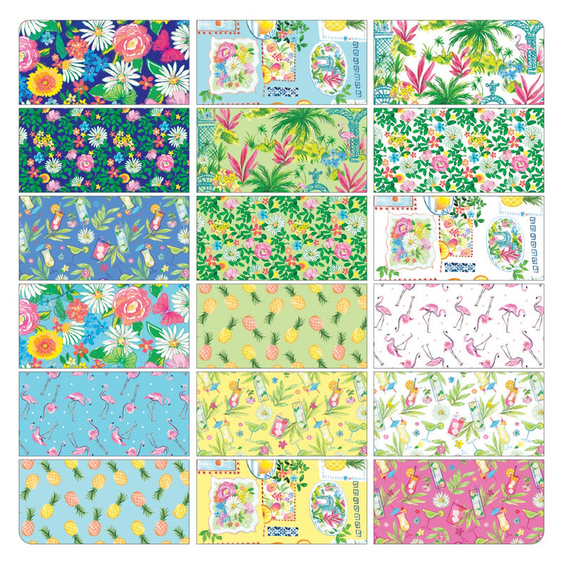 Tropical Splash 10in Squares