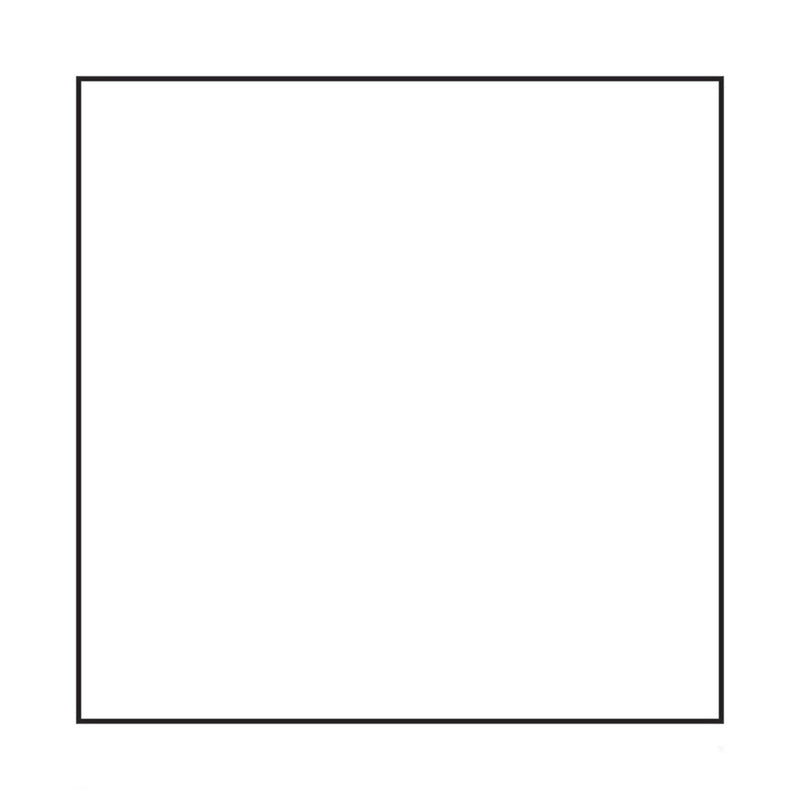 1in Square Template