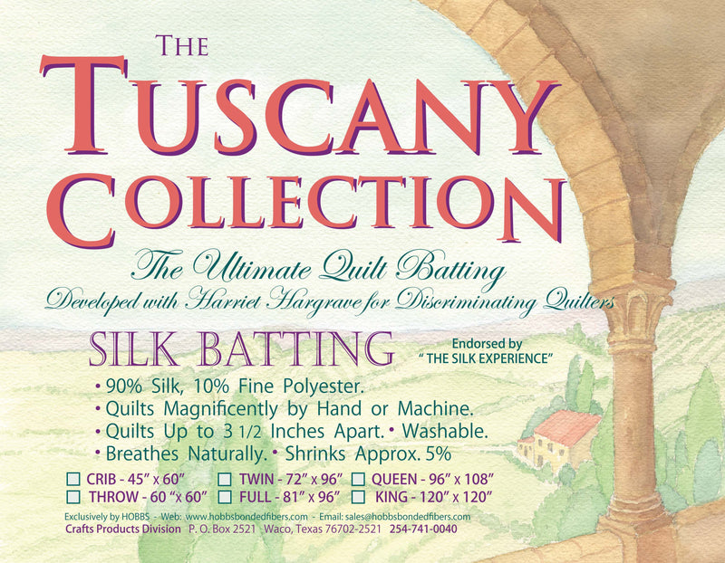 Batting Tuscany Silk Polyester Blend 60in x 60in Throw