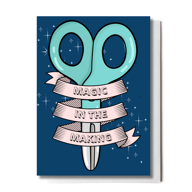 Magic Scissors Greeting Card