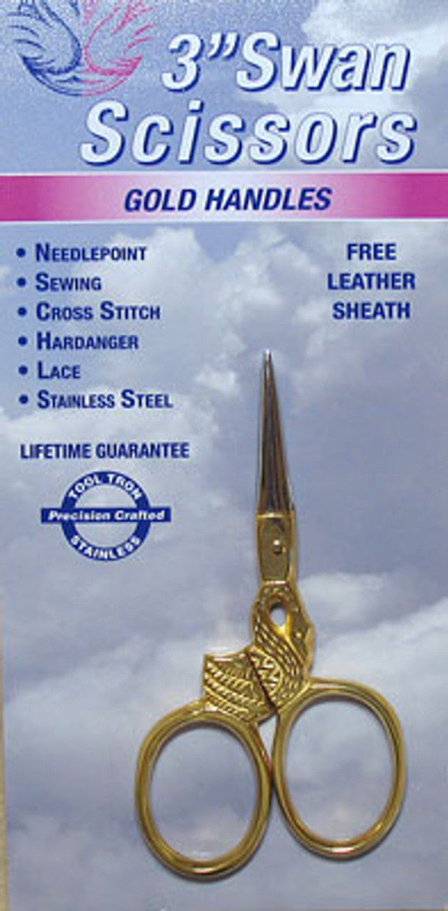 Embroidery Scissors 3in Swan