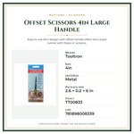 Product Specifications – Offset Scissors 4in Large Handle
