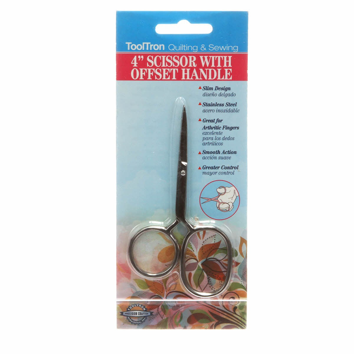 Offset Scissors 4in Large Handle