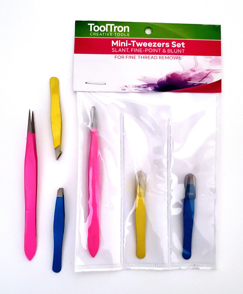 Mini Tweezers 3pc Set