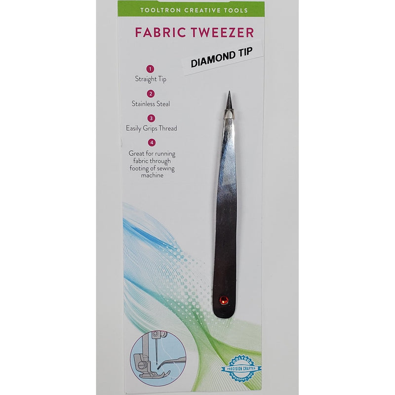 Diamond Thread Tweezers Red Stone