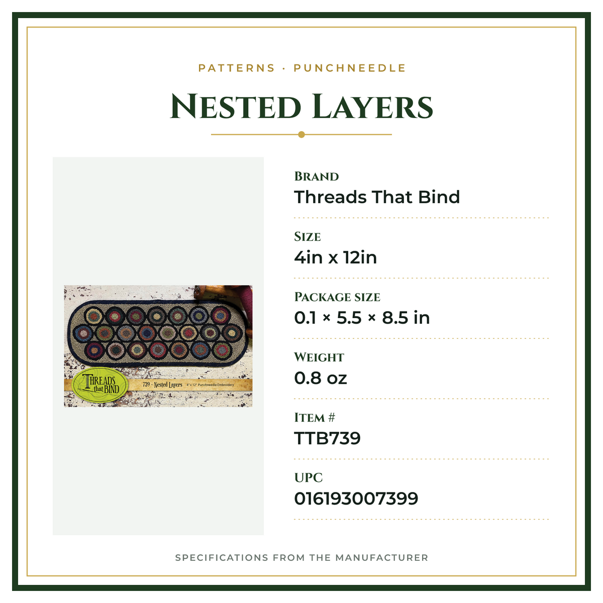Product Specifications – Nested Layers