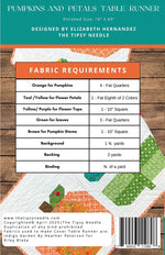 Pumpkin and Petals Table Runner