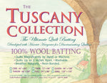 Batting Tuscany 100% Washable Wool 96in x 108in Queen