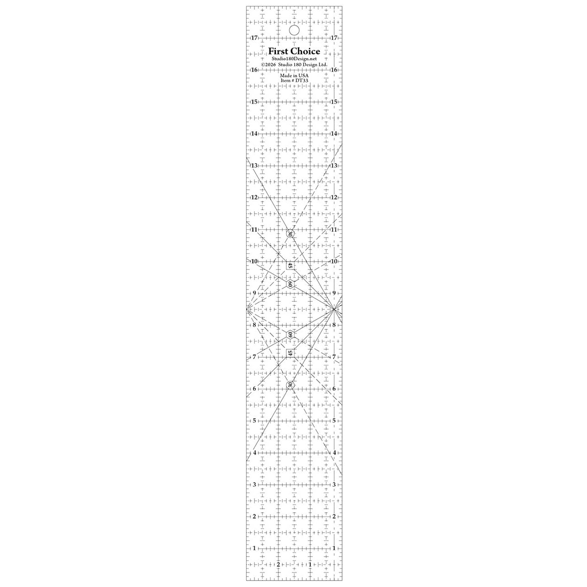 First Choice Ruler 3in x 18in