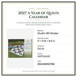 Product Specifications – 2027 A Year of Quilts Calendar