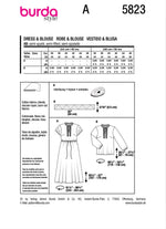 Burda Style Women's Dress & Blouse #5823 Easy