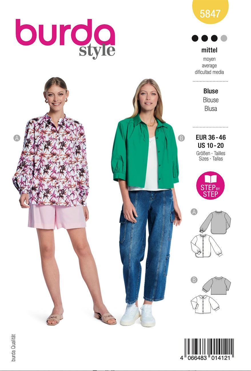 Burda Style Women's Blouse #5847