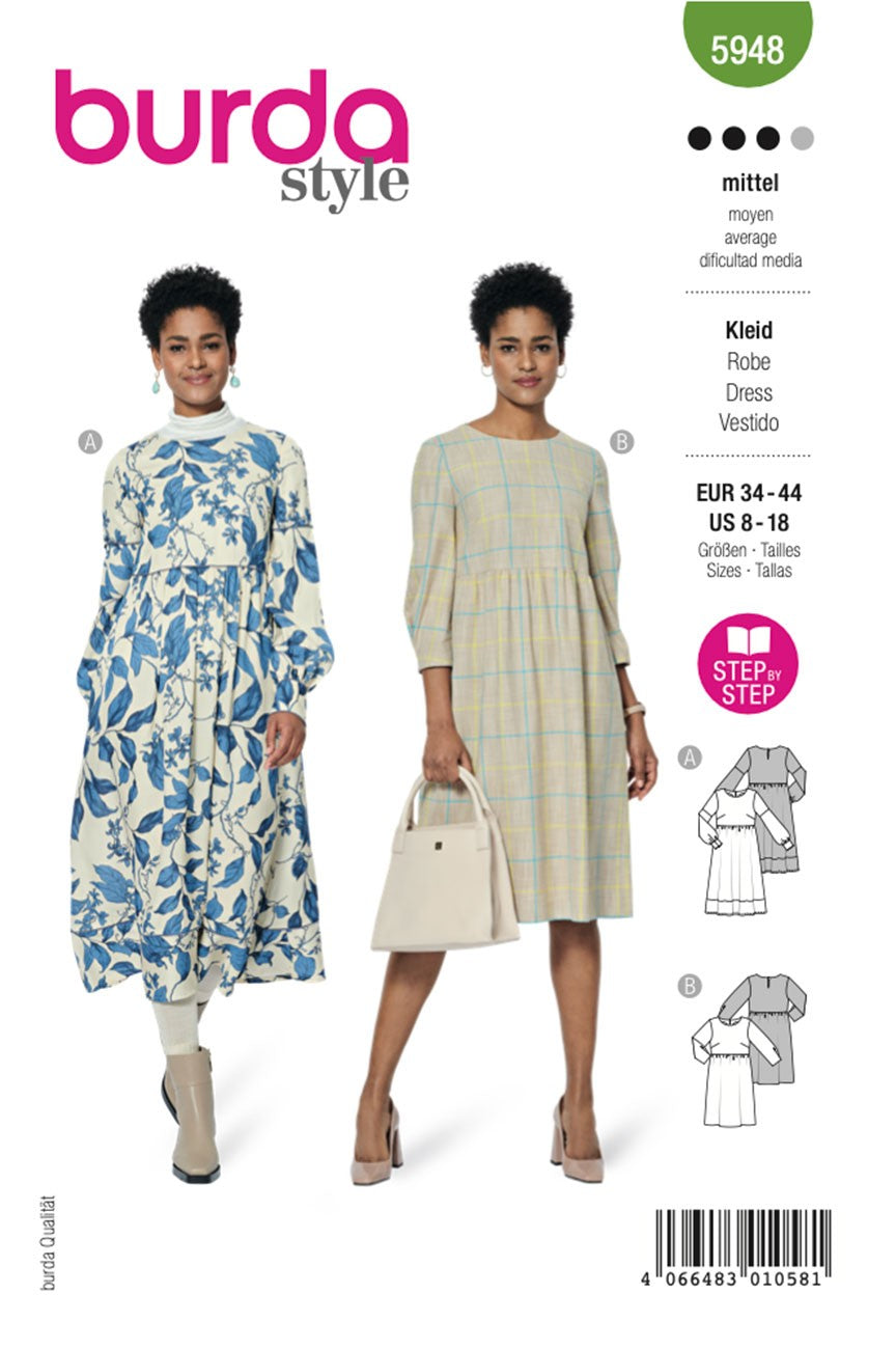 Burda Style Women's Dress #5948