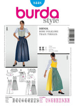 Burda Style Women's Traditional German "Dirndl" Dress #8448