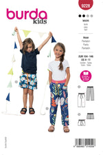 Burda Style Kid's Pants #9228 Easy