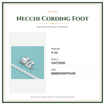 Product Specifications – Necchi Cording Foot