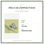 Product Specifications – Necchi Zipper Foot