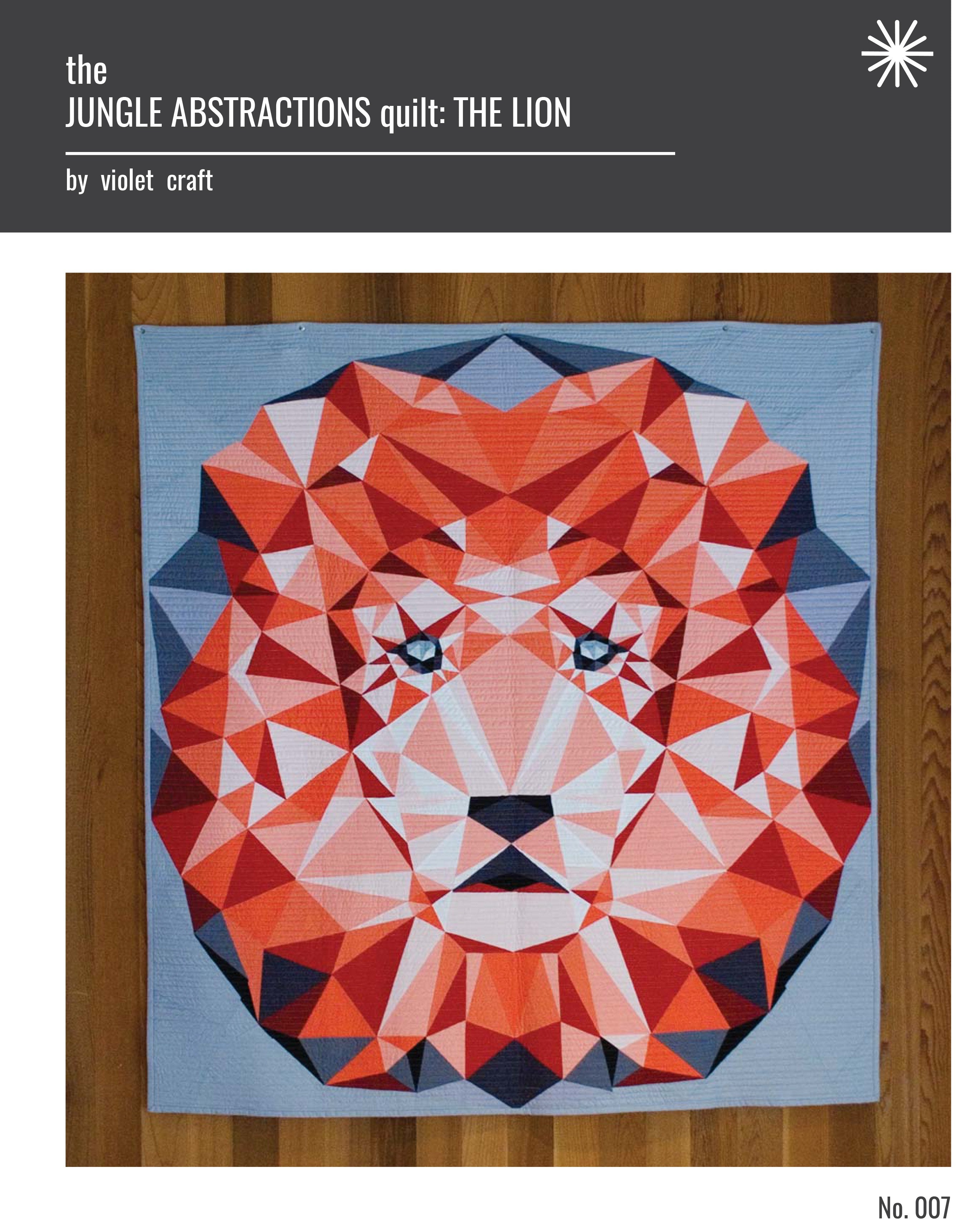JUNGLE ABSTRACTIONS: THE LION QUILT
