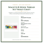 Product Specifications – Spagetti 8-Spool Thread Set Violet Craft