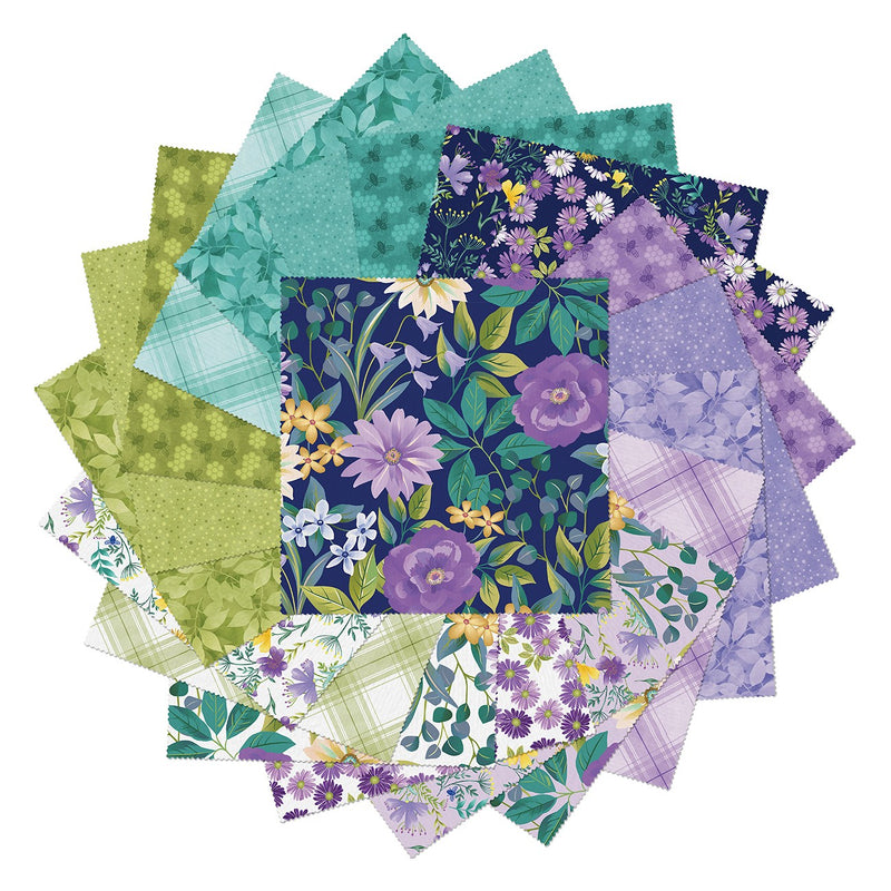 Veronica's Garden 10in Squares, 42pcs/bundle