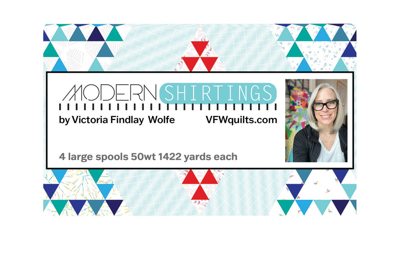 Modern Shirtings by Victoria Findlay Wolfe 50wt 4 Large Spools