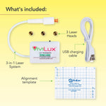 ViviLux 3-in-1 Rechargeable Green Laser System with Rare Earth Magnet