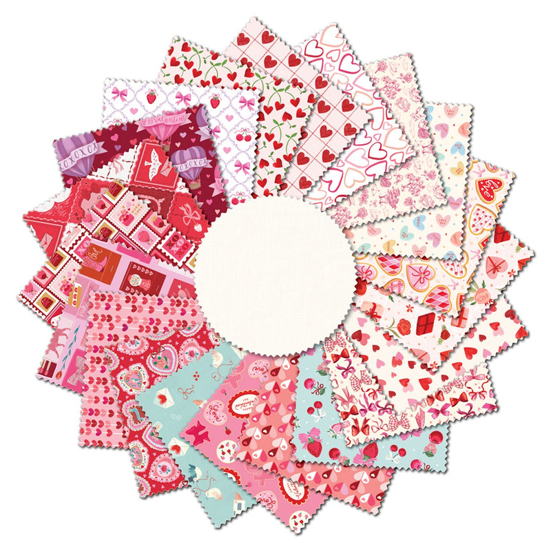 10in Squares Valentine's Minis, 42pcs/bundle
