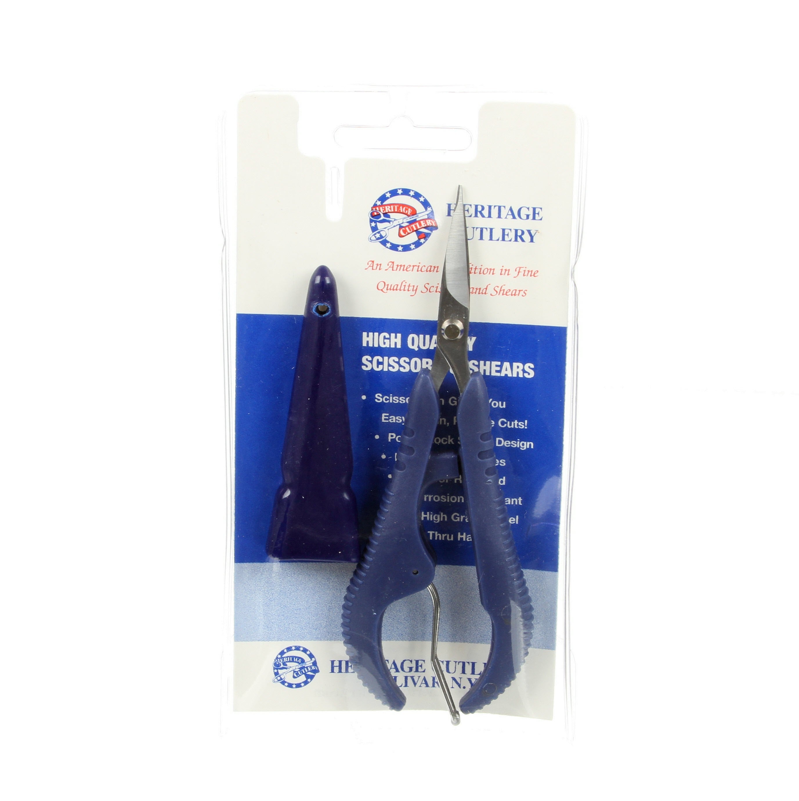 Spring-Loaded 5in Embroidery Nipper with Curved Blades
