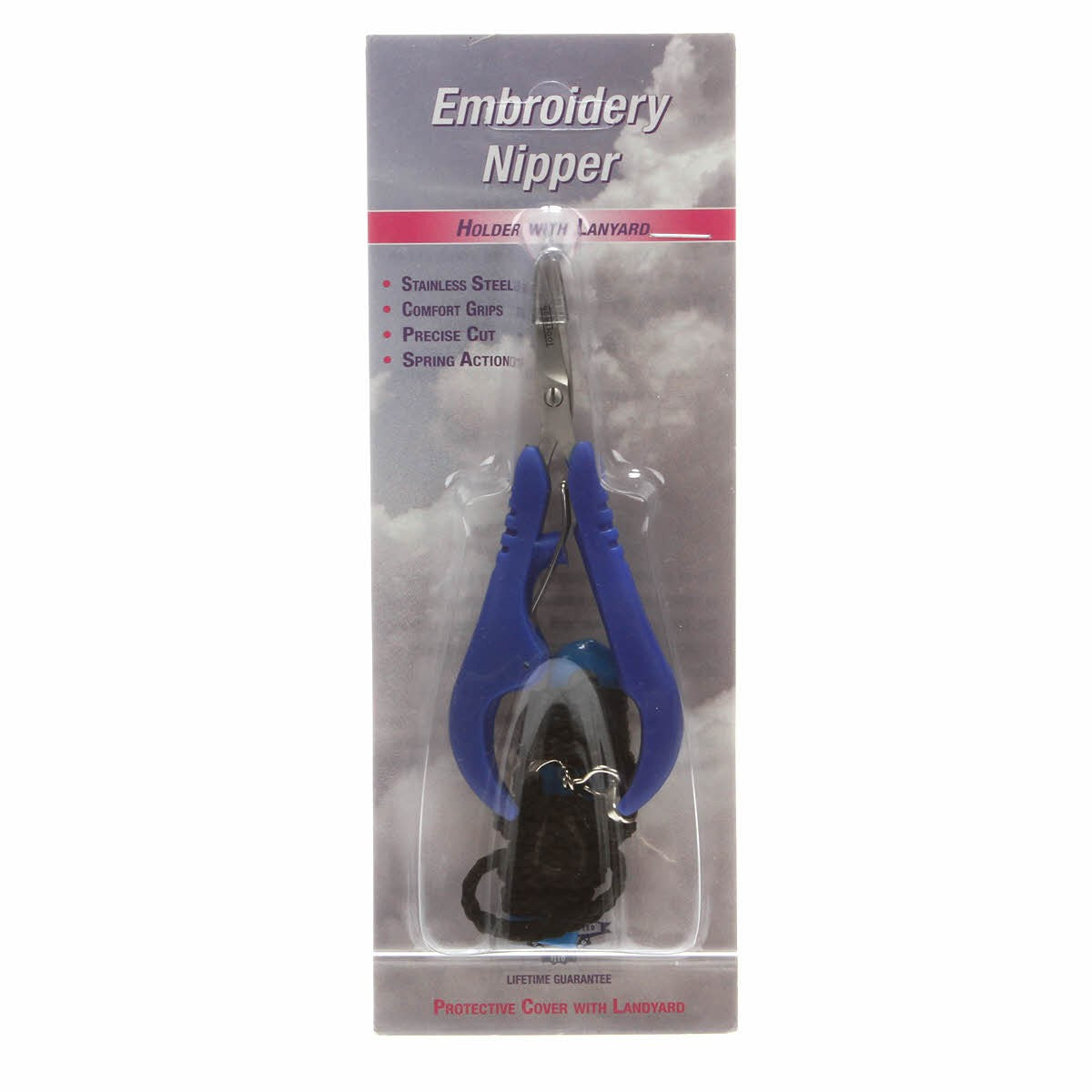 5in Spring-Loaded Embroidery Nipper With Lanyard