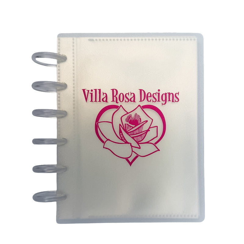Discbound Storage Binder Clear With Villa Rosa Logo