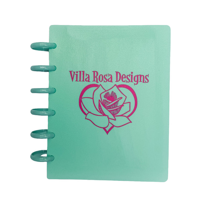 Discbound Storage Binder Teal With Villa Rosa Logo