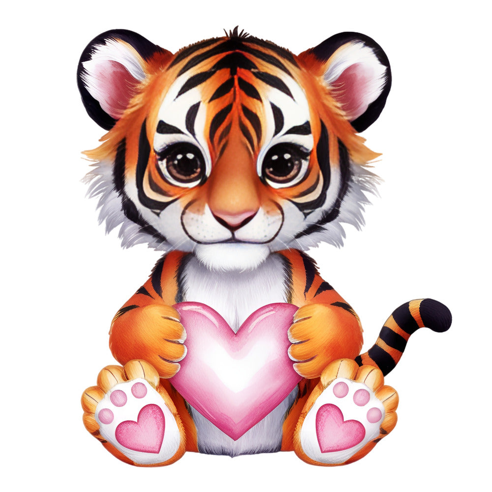 Valentine Tropical Tiger Fabric Panel