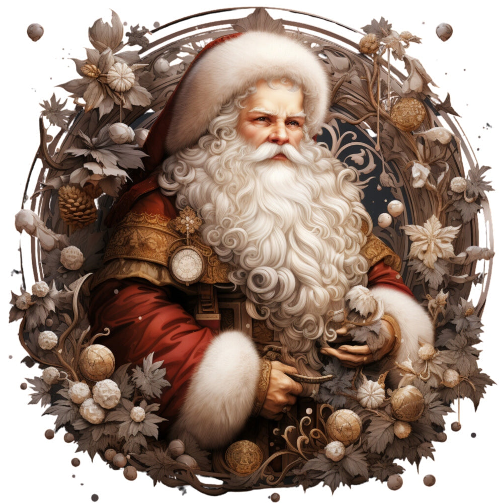 Vintage Santa Claus Fabric Panel 2