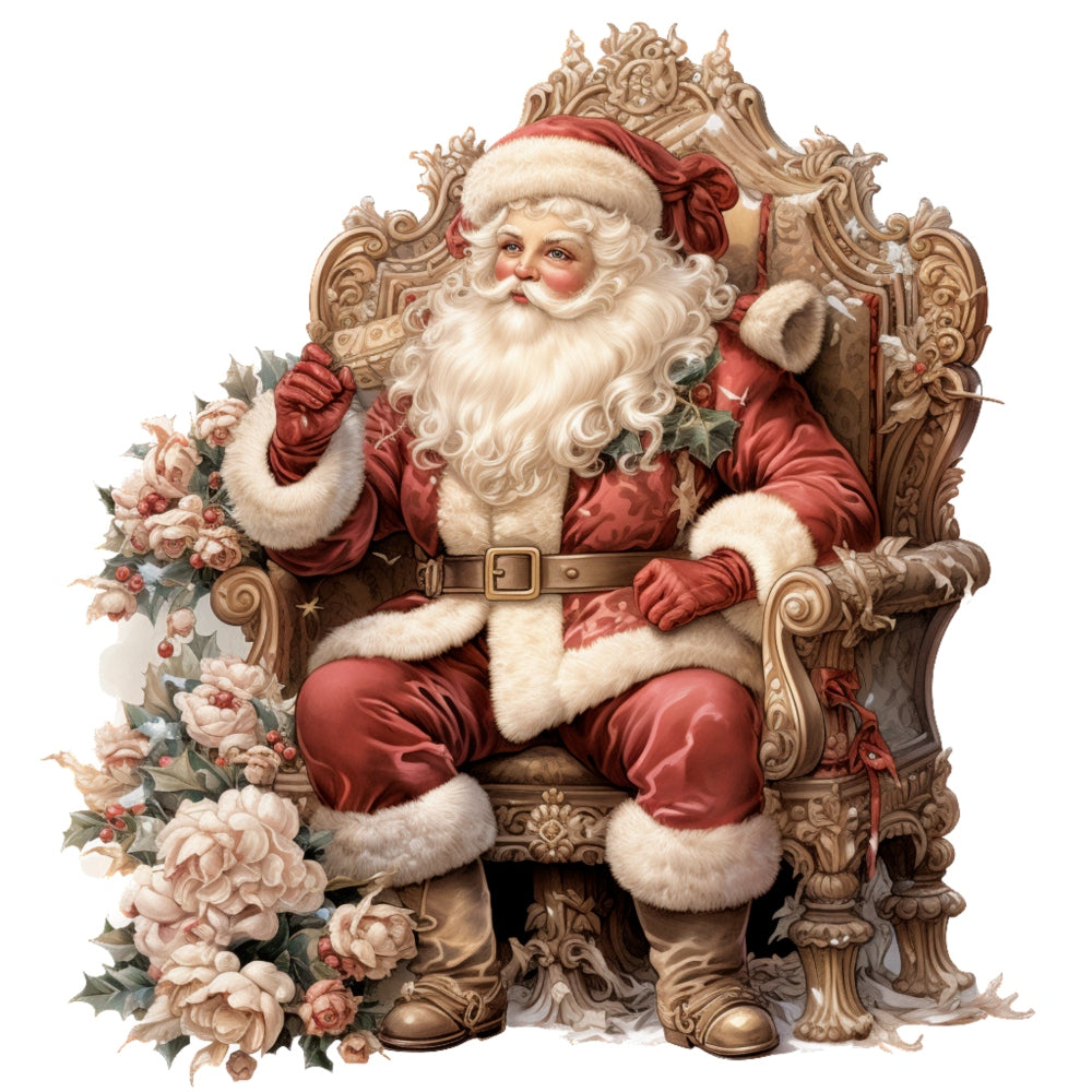 Vintage Santa Claus Fabric Panel 6
