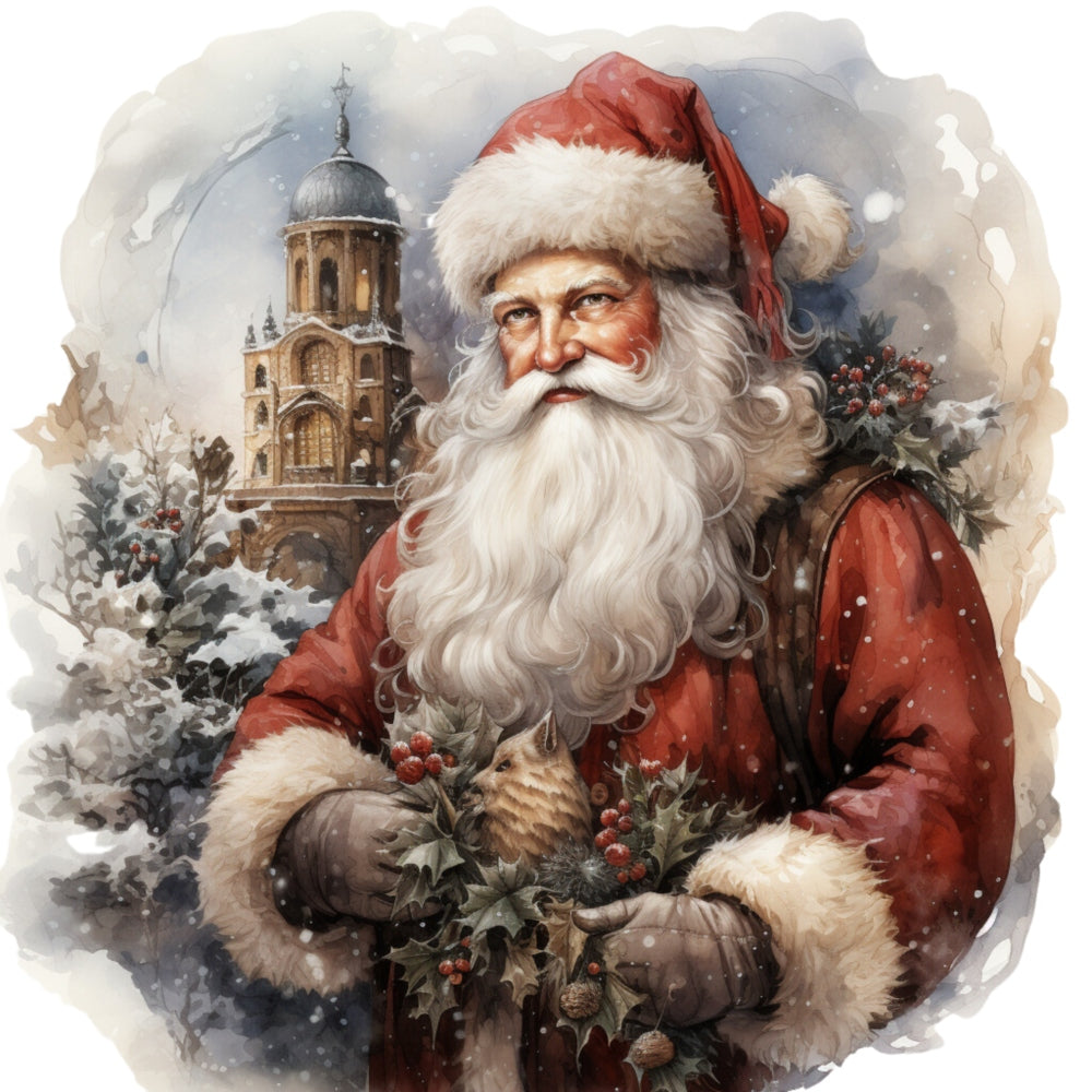 Vintage Santa Claus Fabric Panel 7