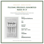 Product Specifications – Felting Needles Assorted Sizes 4 ct