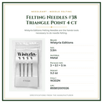 Product Specifications – Felting Needles #38 Triangle Point 4 ct