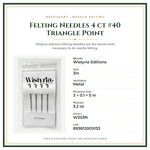Product Specifications – Felting Needles 4 ct #40 Triangle Point