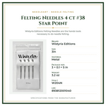 Product Specifications – Felting Needles 4 ct #38 Star Point