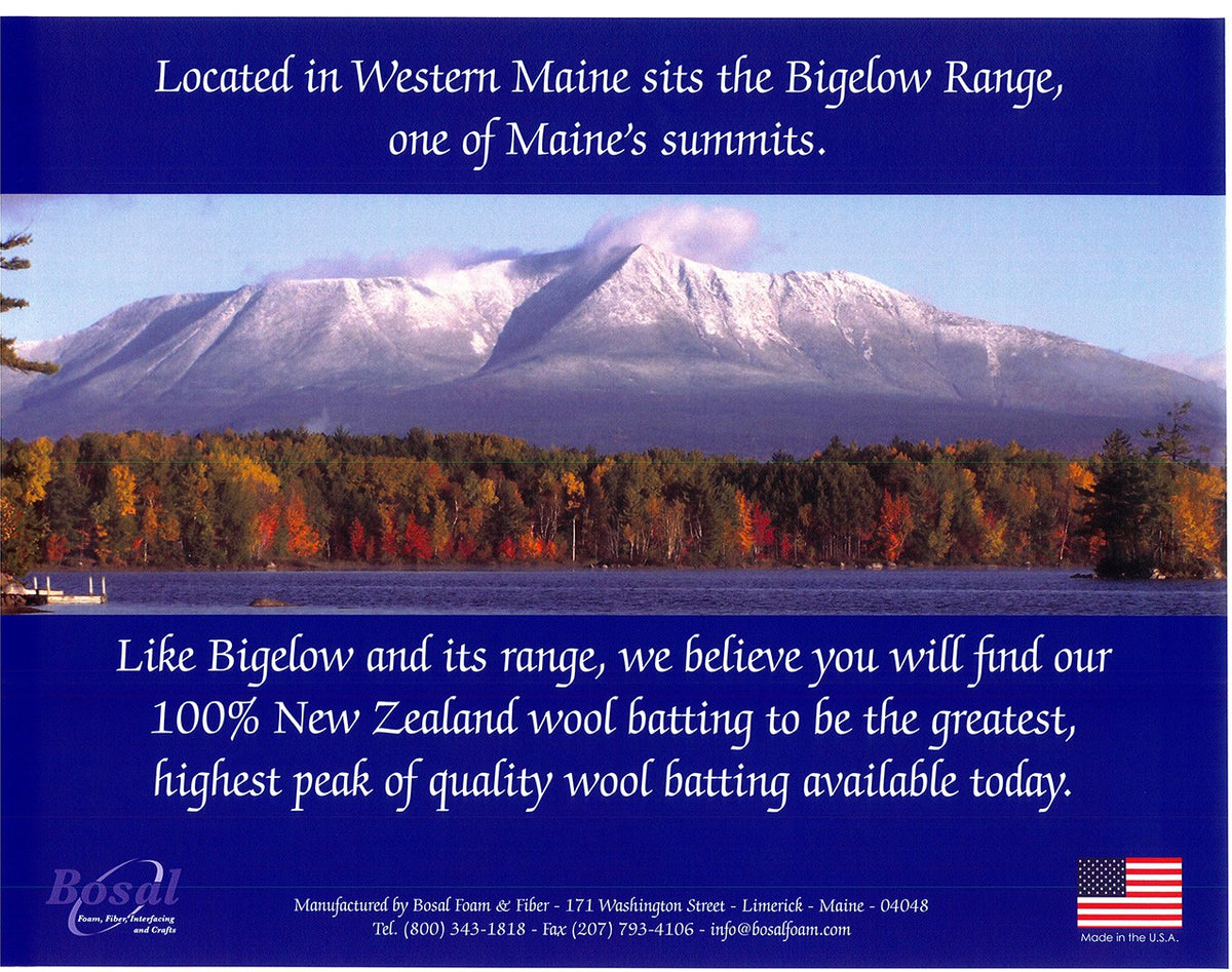 Bigelow 100% Wool Batting 72in x 94in