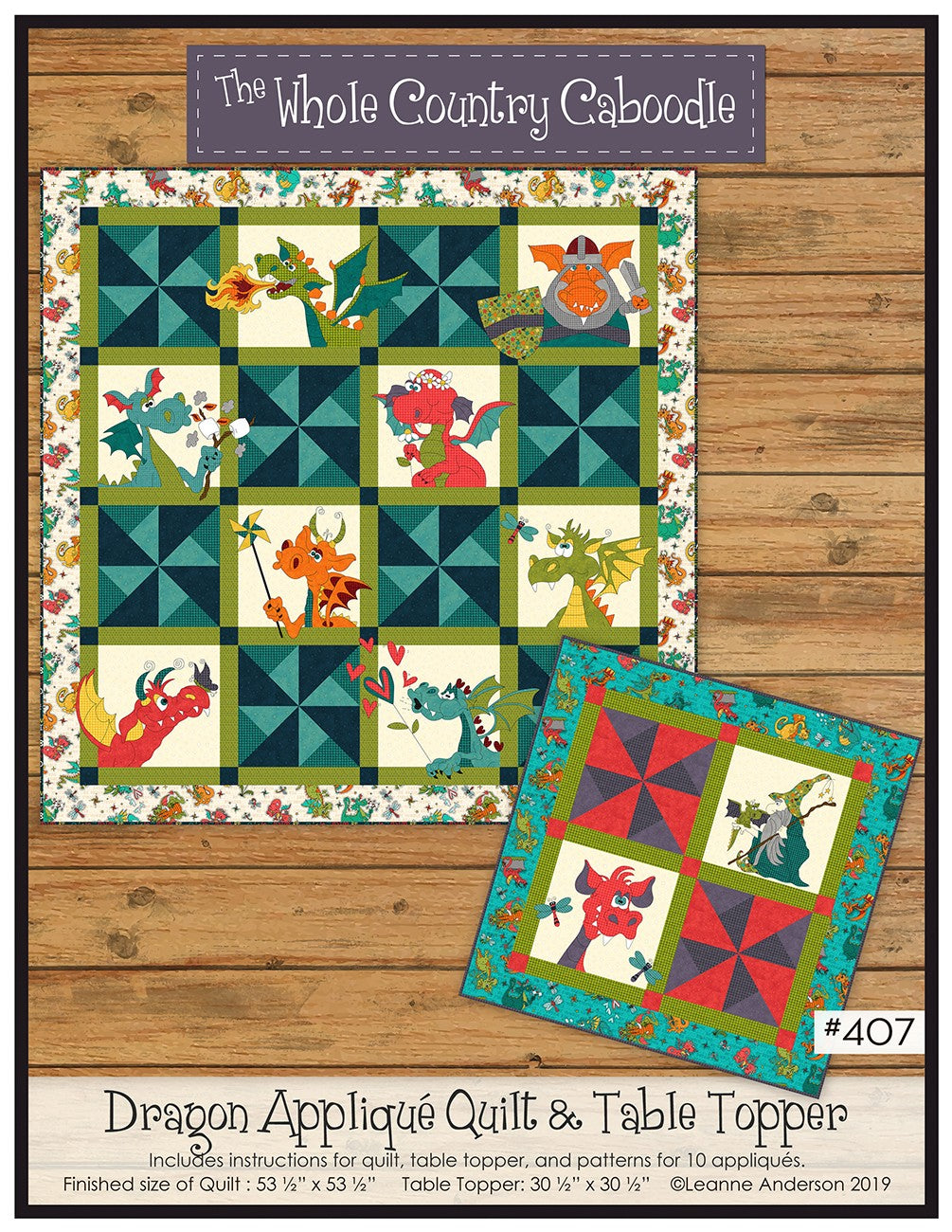 Dragon Applique Quilt & Table Topper