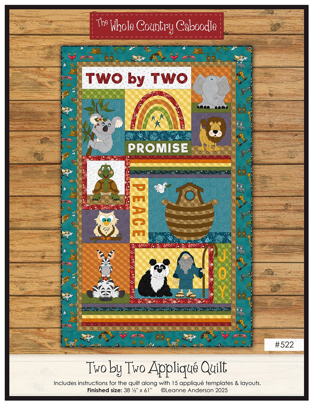 Two by Two Applique Quilt Pattern — Countryside Quilts™
