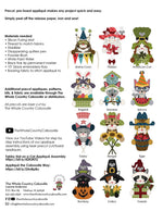 Bombay Hat on a Cat Precut Fused Applique Pack