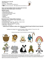 Panda Bear Precut Fused Applique Pack
