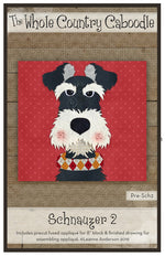 Schnauzer 2 Precut Fused Applique Pack