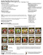 Garden Flag Pillow Wrap & Cover Kit