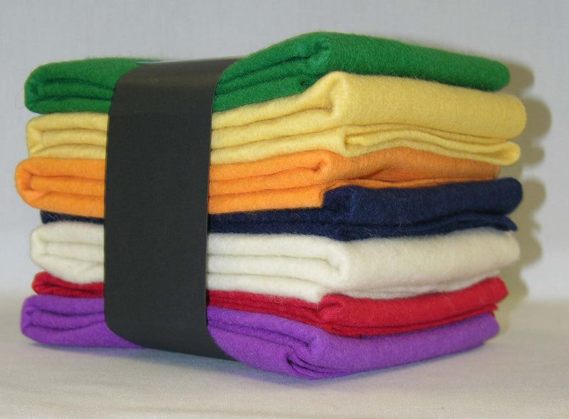 Wool Felt 100% Virgin Wool Classic Homespun Collection Fat Quarters