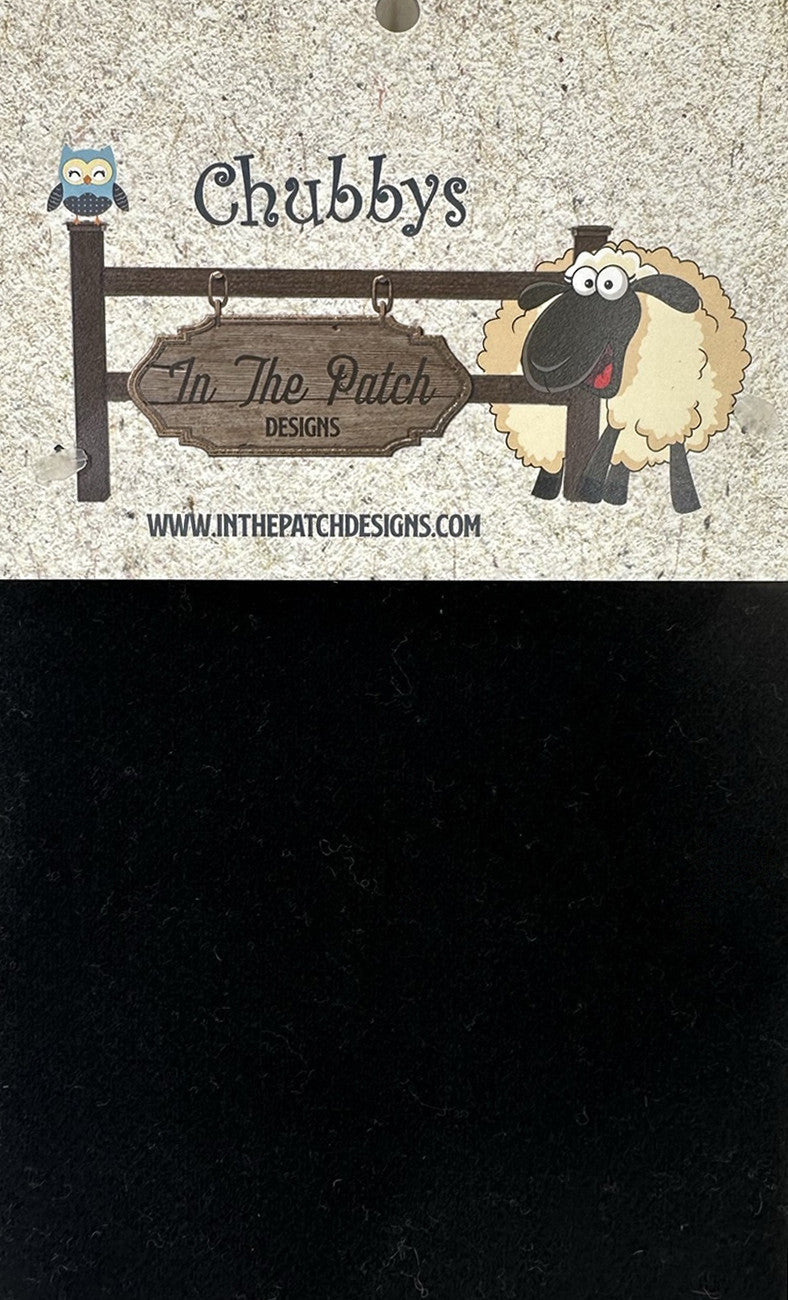 Wool Chubbys 16in Felted Square Black