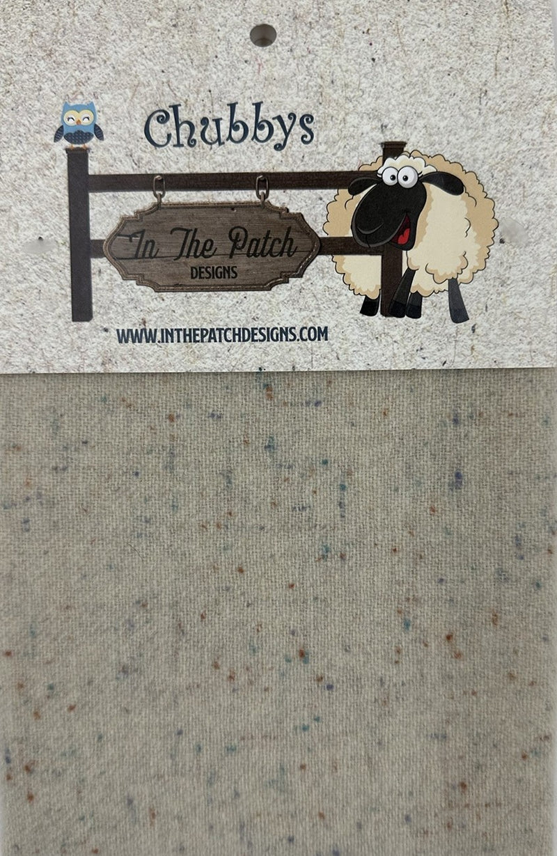 Wool Chubbys 16in Felted Square Tan Heather